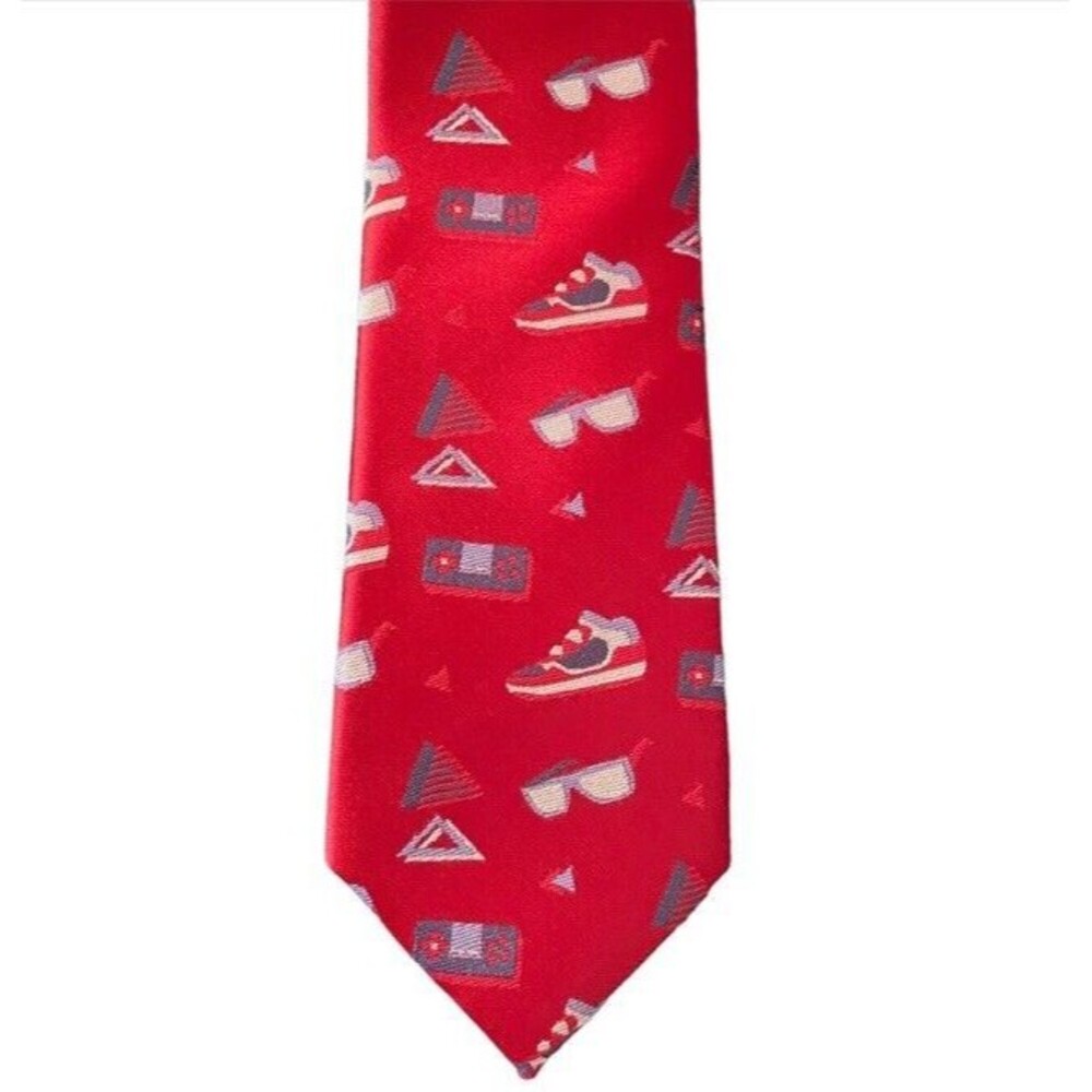 Original Penguin Slim Skinny Tie Silk Retro Nintendo Sneakers Retro Mod 80s 90s